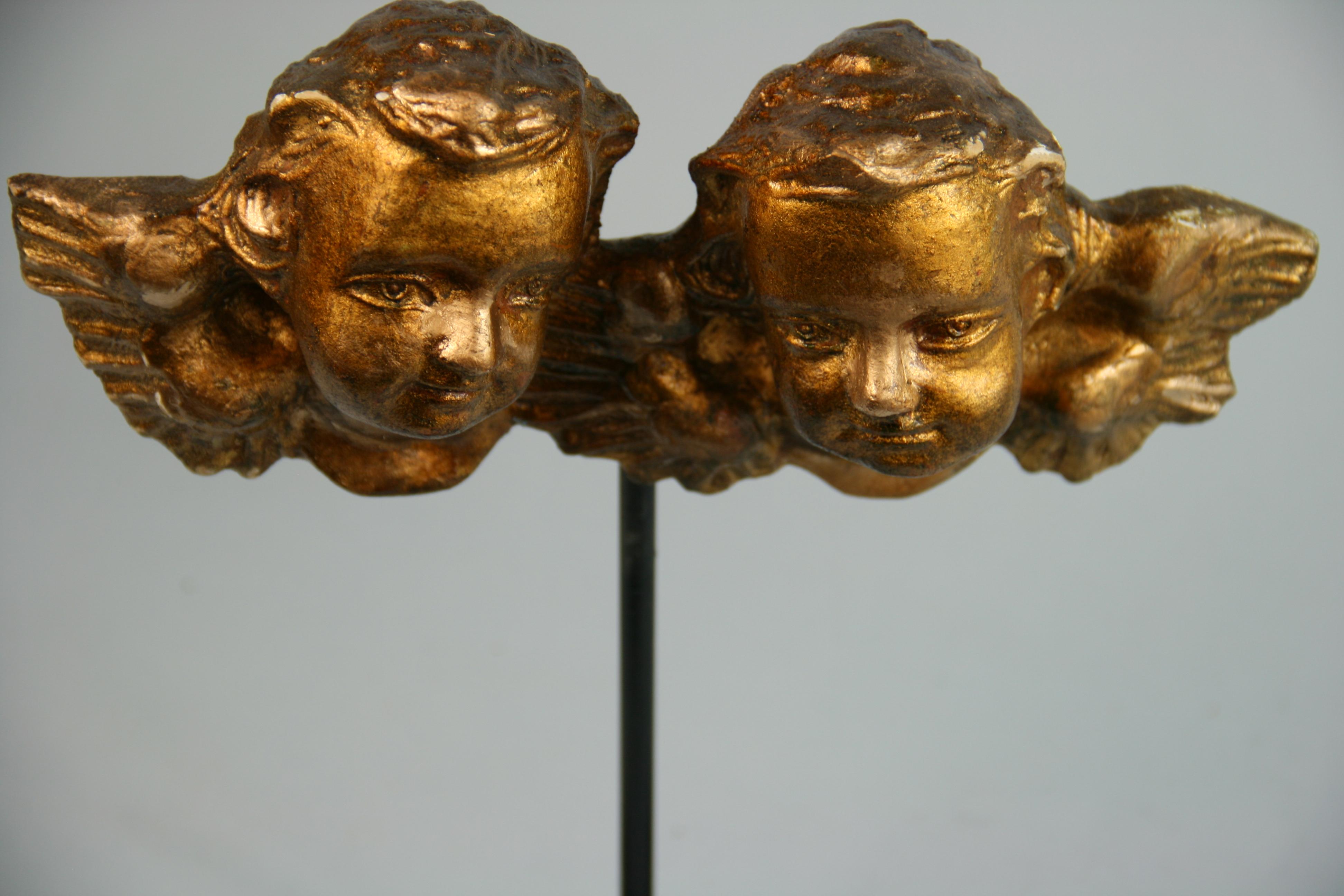 19th Century Italian Gilt Carved Putti on Stand 4