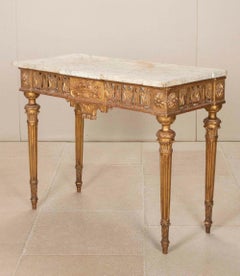19th Century Italian Gilt Console Table