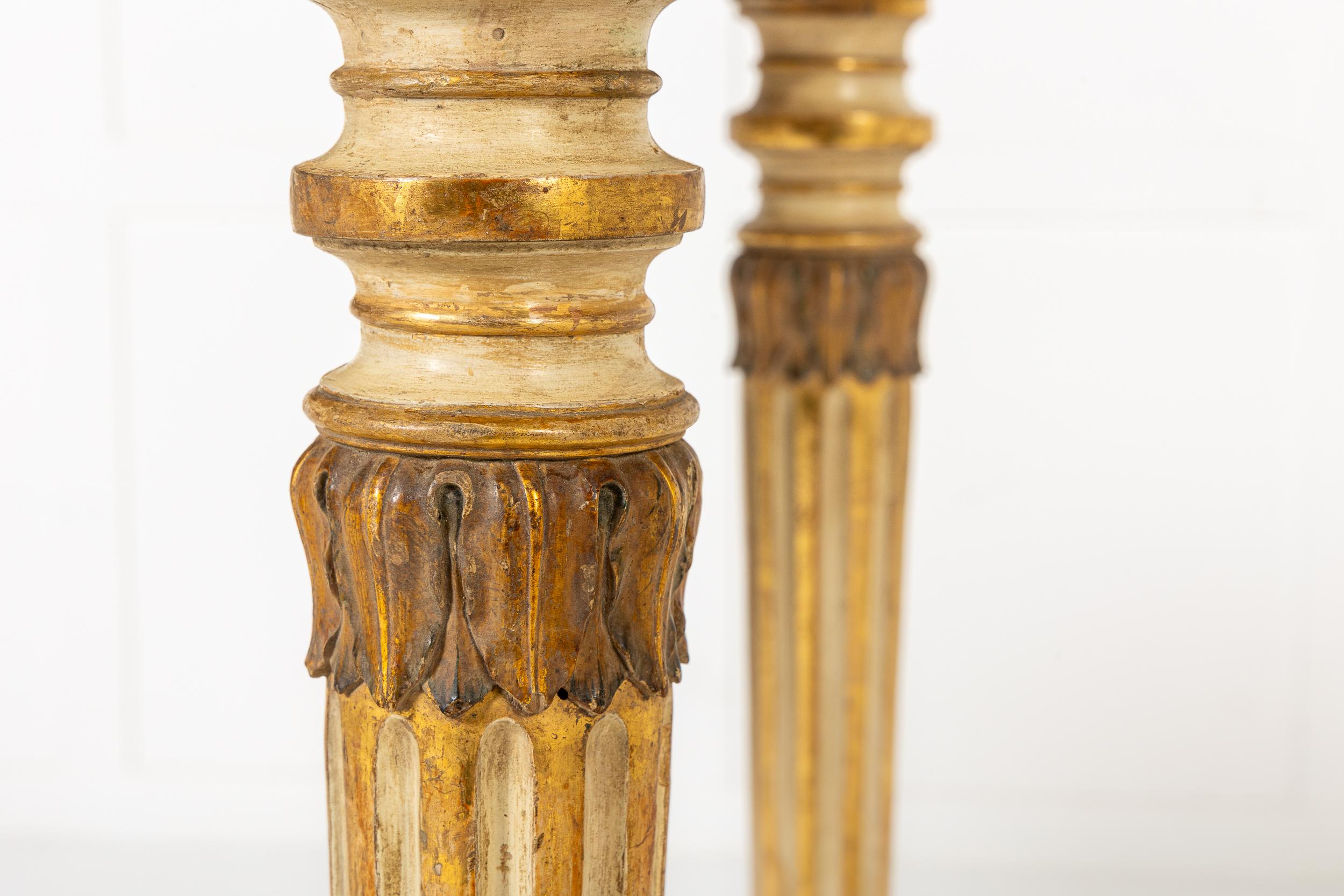 Giltwood 19th Century Italian Gilt Console Table For Sale