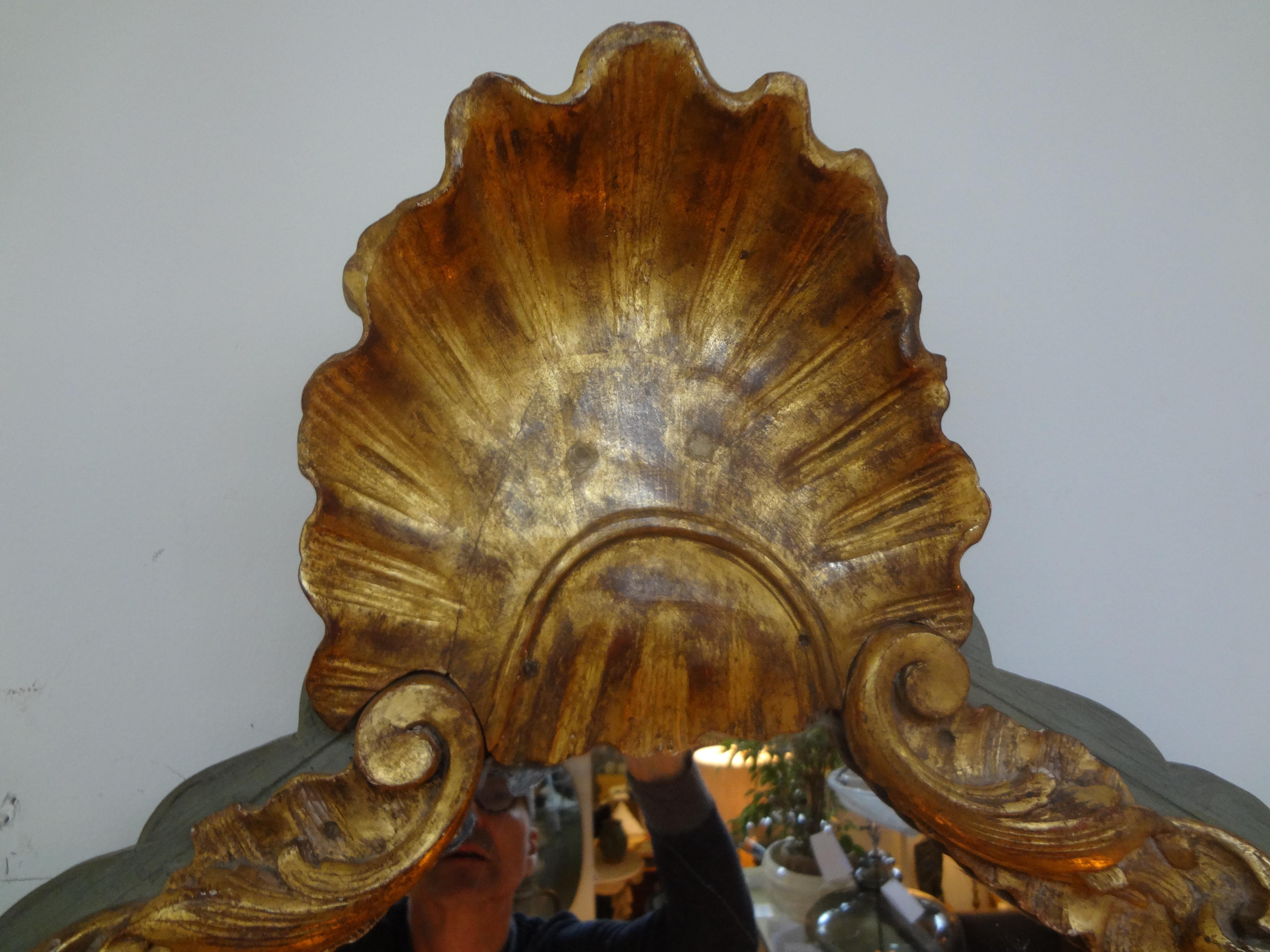 Regency 19th Century Italian Giltwood Mirror
