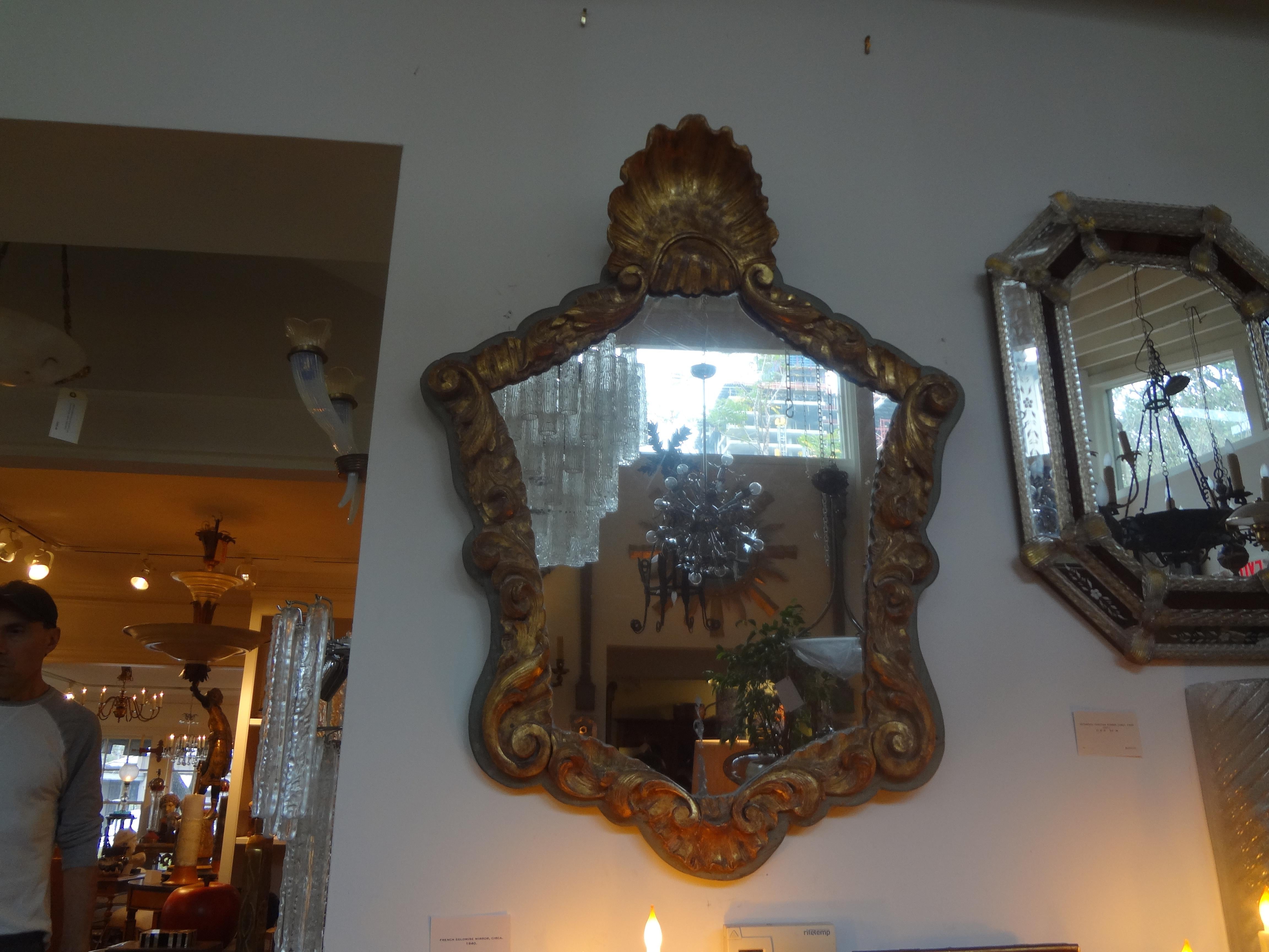 19th Century Italian Giltwood Mirror 3