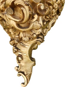 19th Century Italian Giltwood and Gesso Wall Bracket