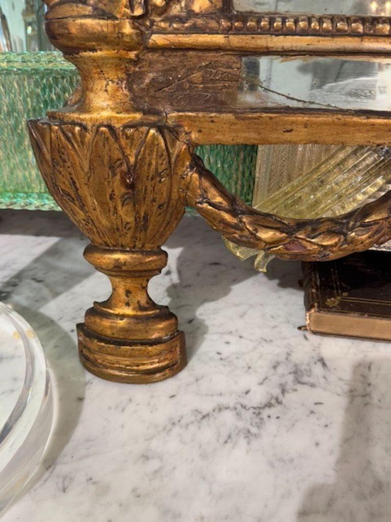 19. Jahrhundert Italienisch Giltwood Arch Top Spiegel im Zustand „Gut“ im Angebot in Dallas, TX
