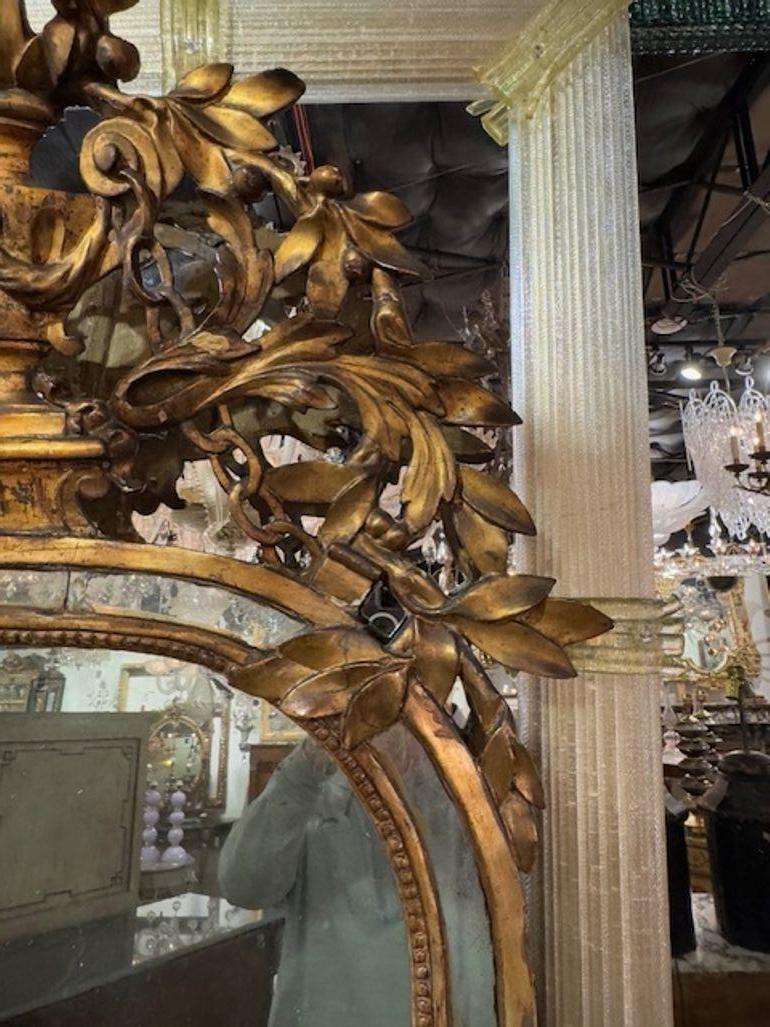 19. Jahrhundert Italienisch Giltwood Arch Top Spiegel im Angebot 2