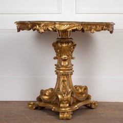 19th Century Italian Giltwood Centre Table