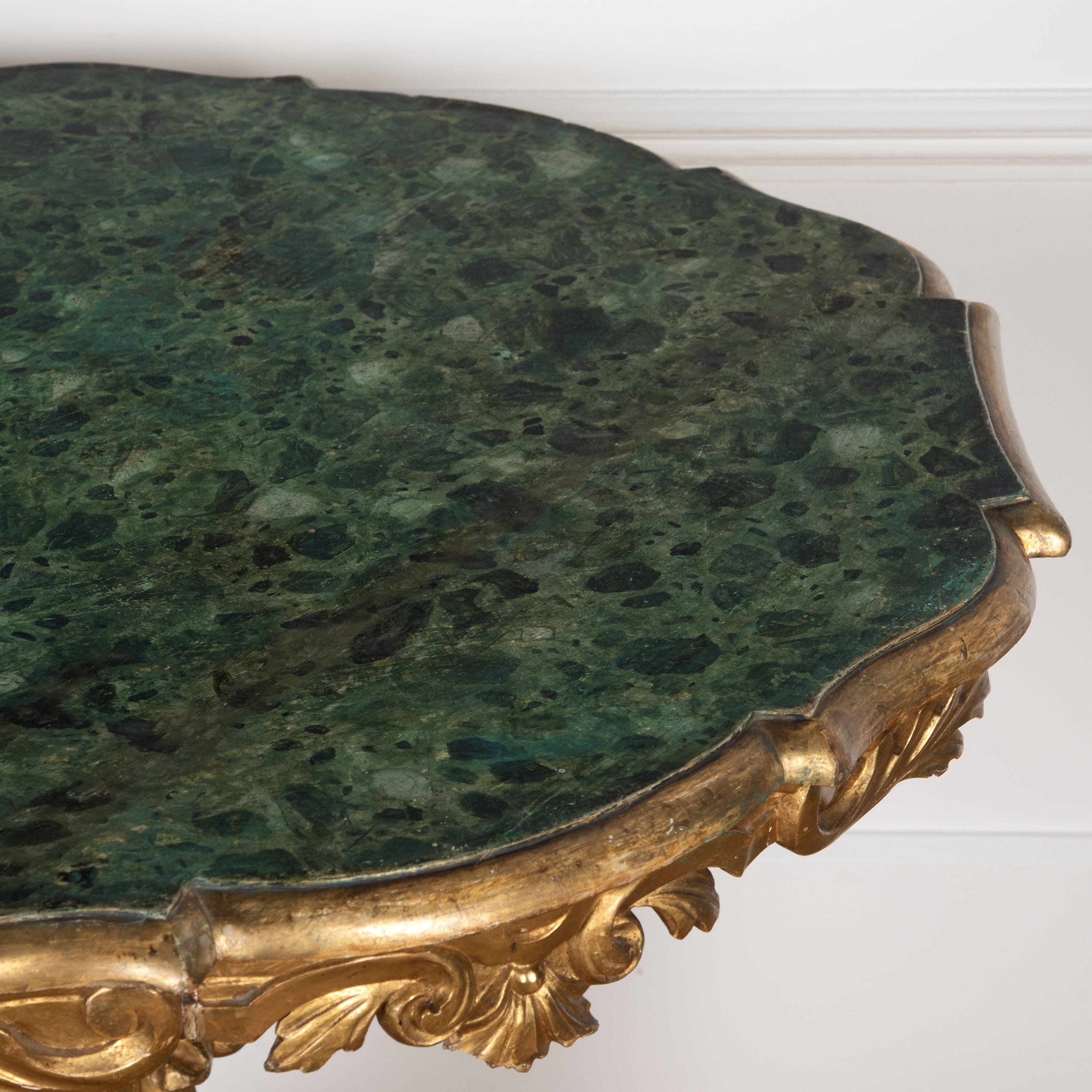 19th Century Italian Giltwood Centre Table For Sale 2