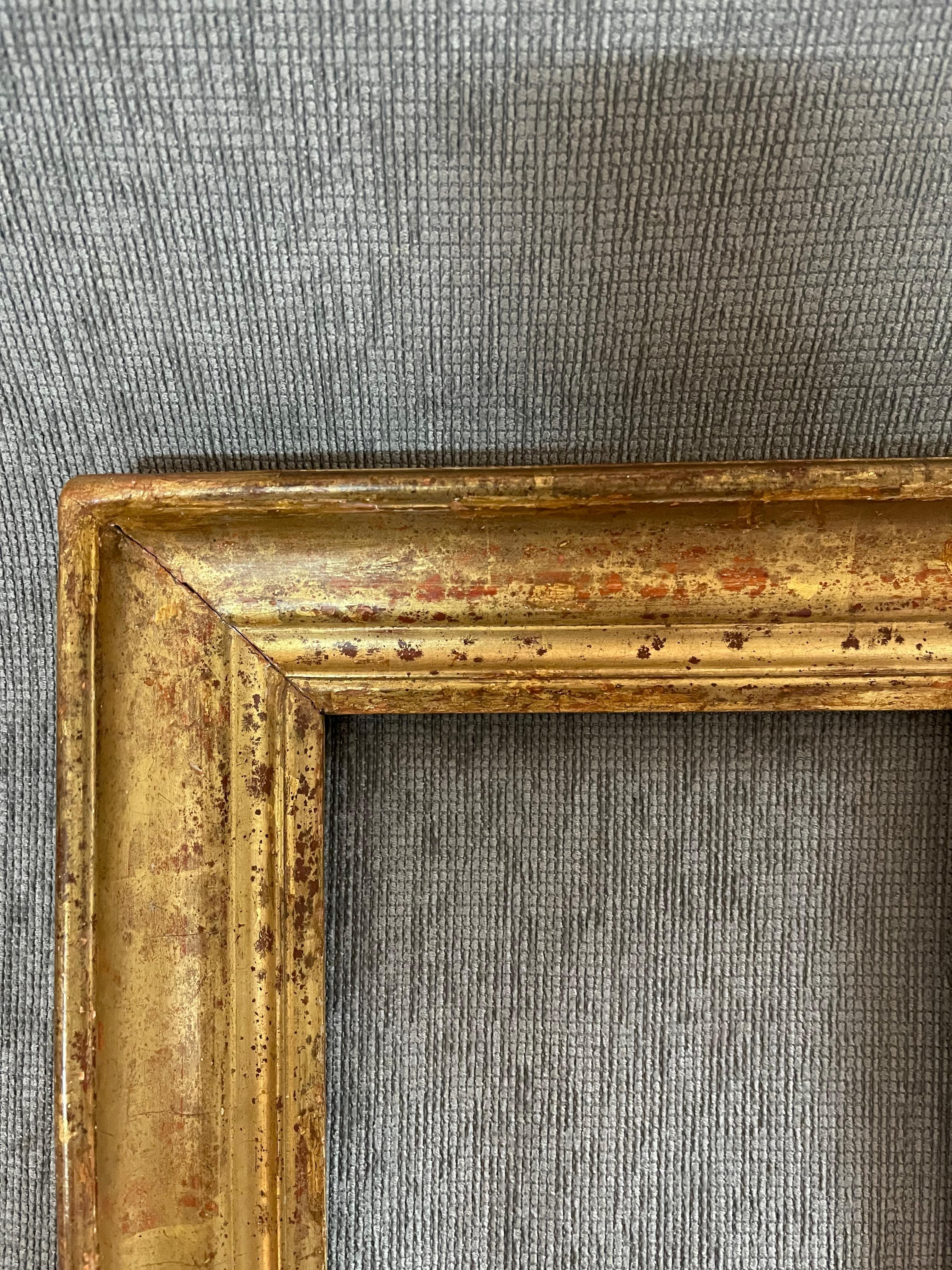 Precioso marco de madera dorada del centro de Italia

Chapado en oro zecchino 

Periodo primera mitad del siglo XIX
Dimensiones interiores cm 22 x 17,5  


Esta obra de arte, nunca antes comercializada, procede de una colección privada.

Cada