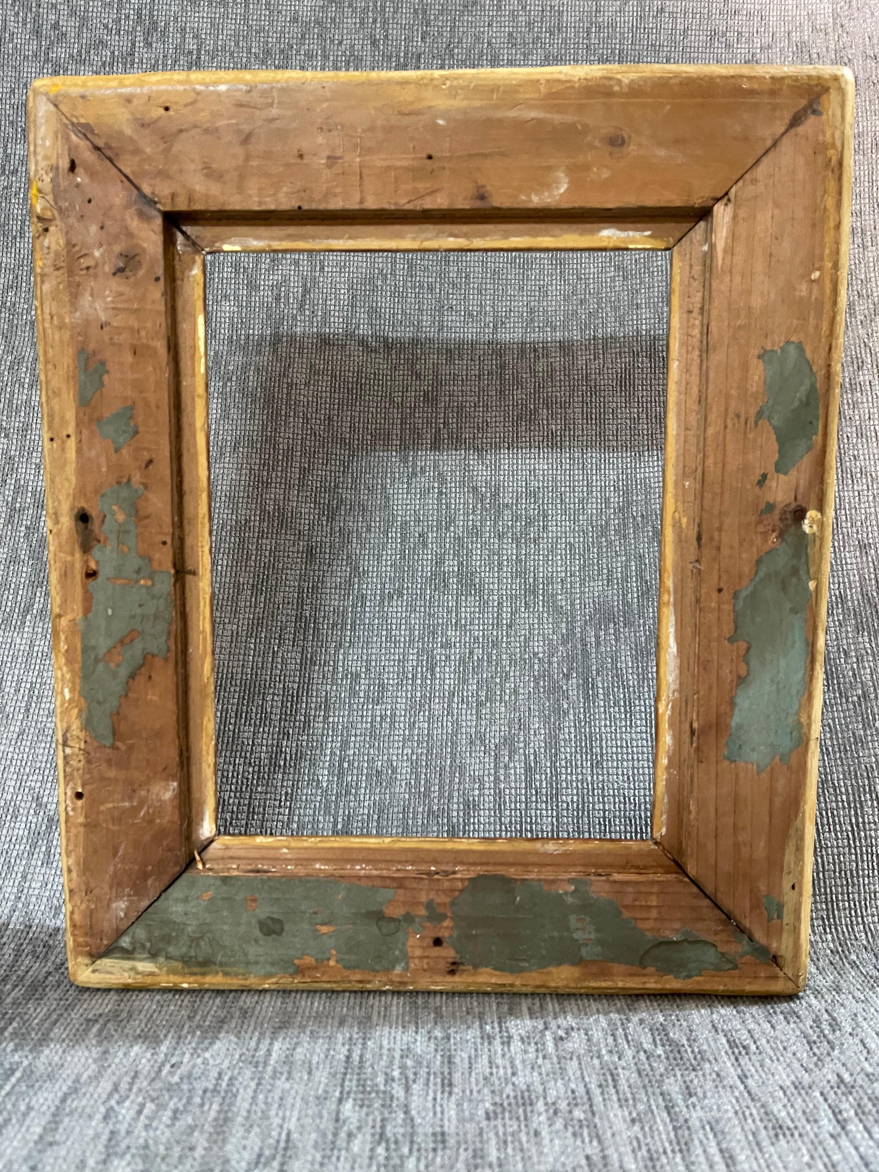Marco de madera dorada italiana del siglo XIX Madera en venta