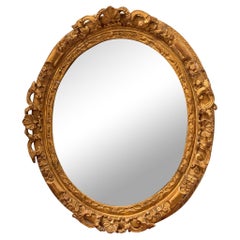 Miroir italien en bois doré du 19e siècle