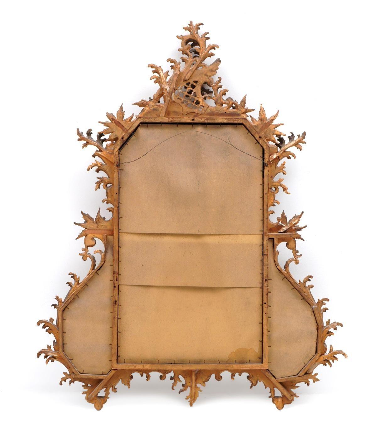 19th Century Italian Giltwood Rococo Style Mirror For Sale 2