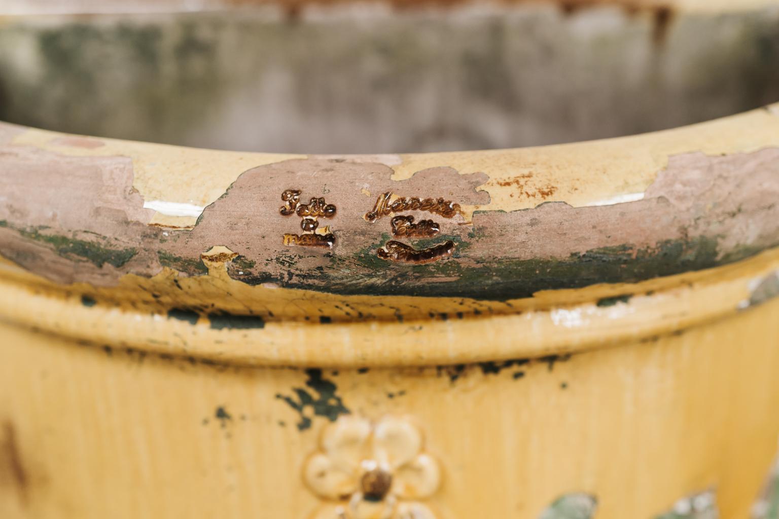 19th Century Italian Glazed Terra Cotta Planter/Jardinière 2