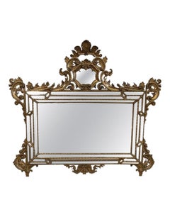 19th Century Italian Gold Gilt Mirror
