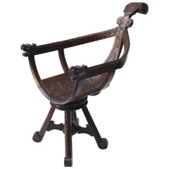 Antique 19th Century Italian Gondola Chair