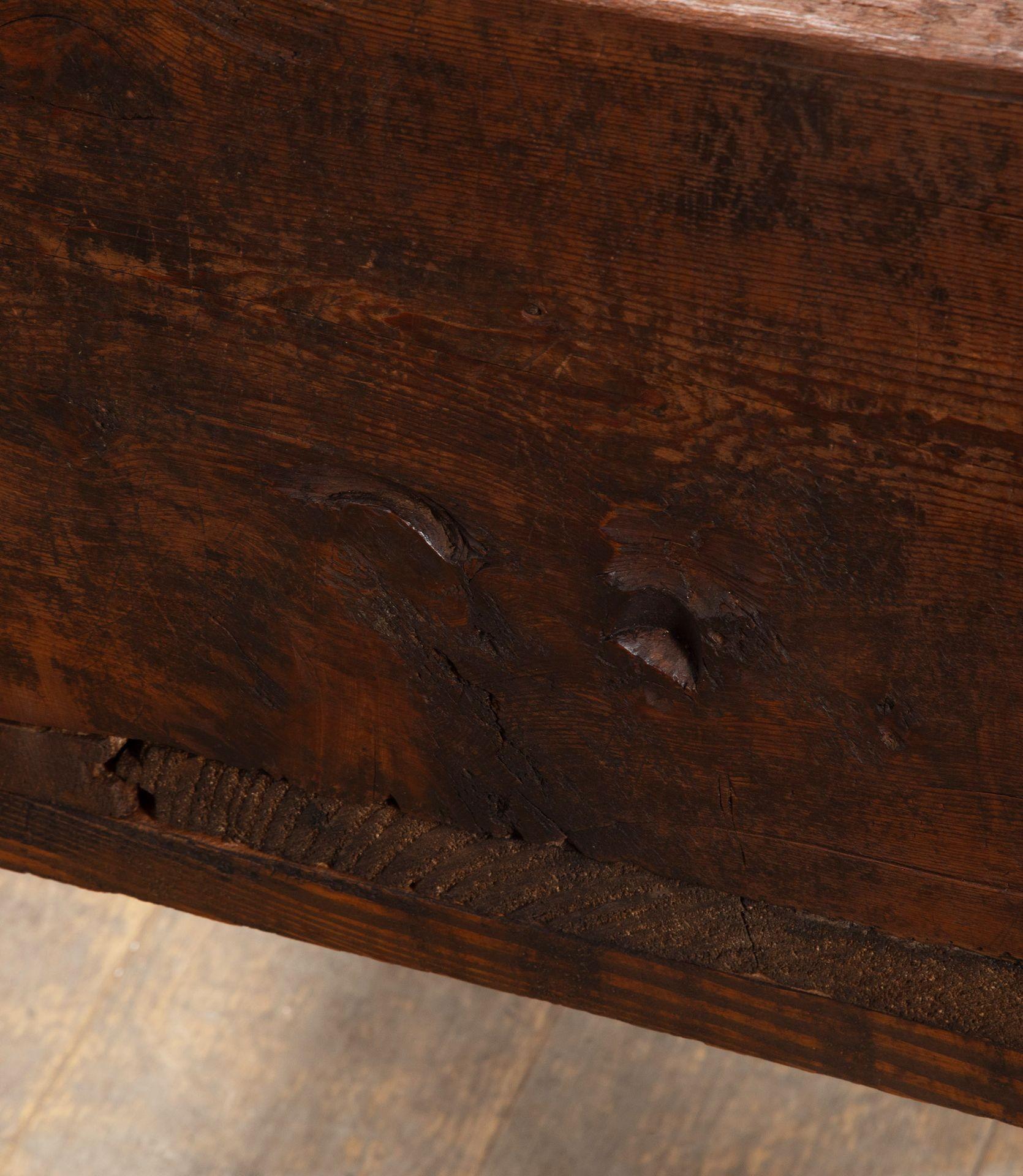 Console italienne du 19e siècle à caisson de grenier en vente 12