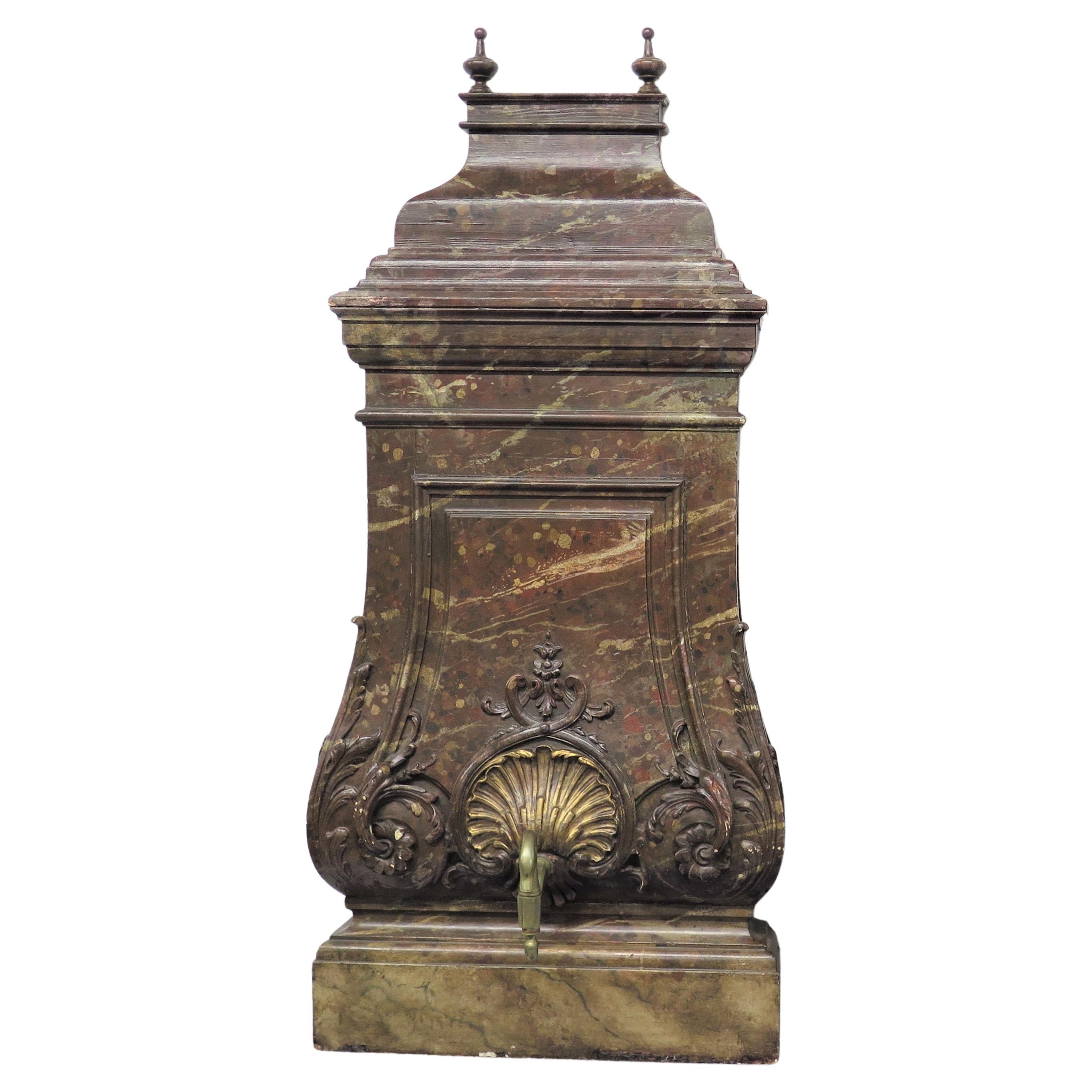 19th Century Italian Grand Scale Wall Mounted Lavabo For Sale 2