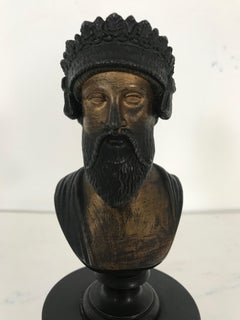 19th Century Italian Grand Tour Bronze Bust of a Roman Senator