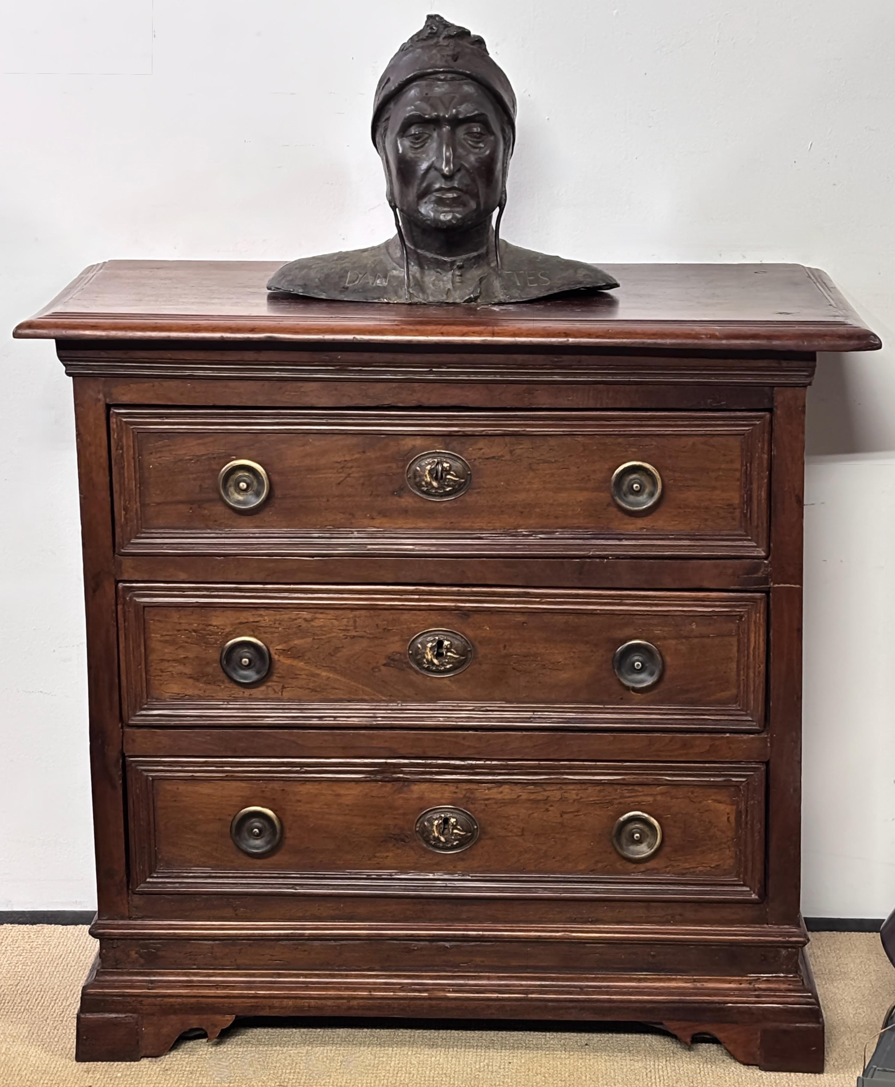 19th Century Italian Grand Tour Bronze Bust of Dante In Good Condition For Sale In San Francisco, CA