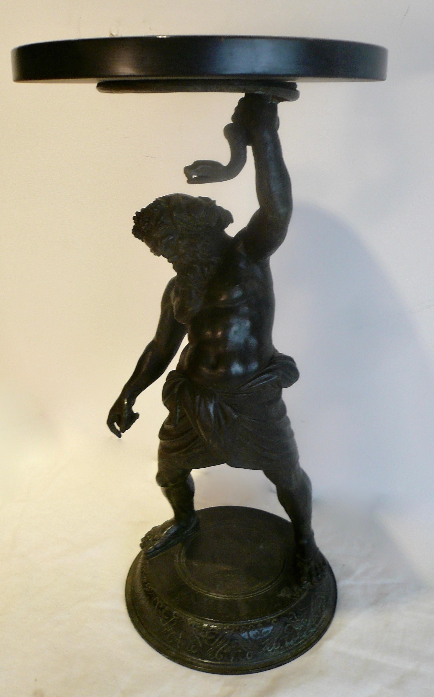 19th Century Italian Grand Tour Bronze Figure of Silenus, God of Wine For Sale 7