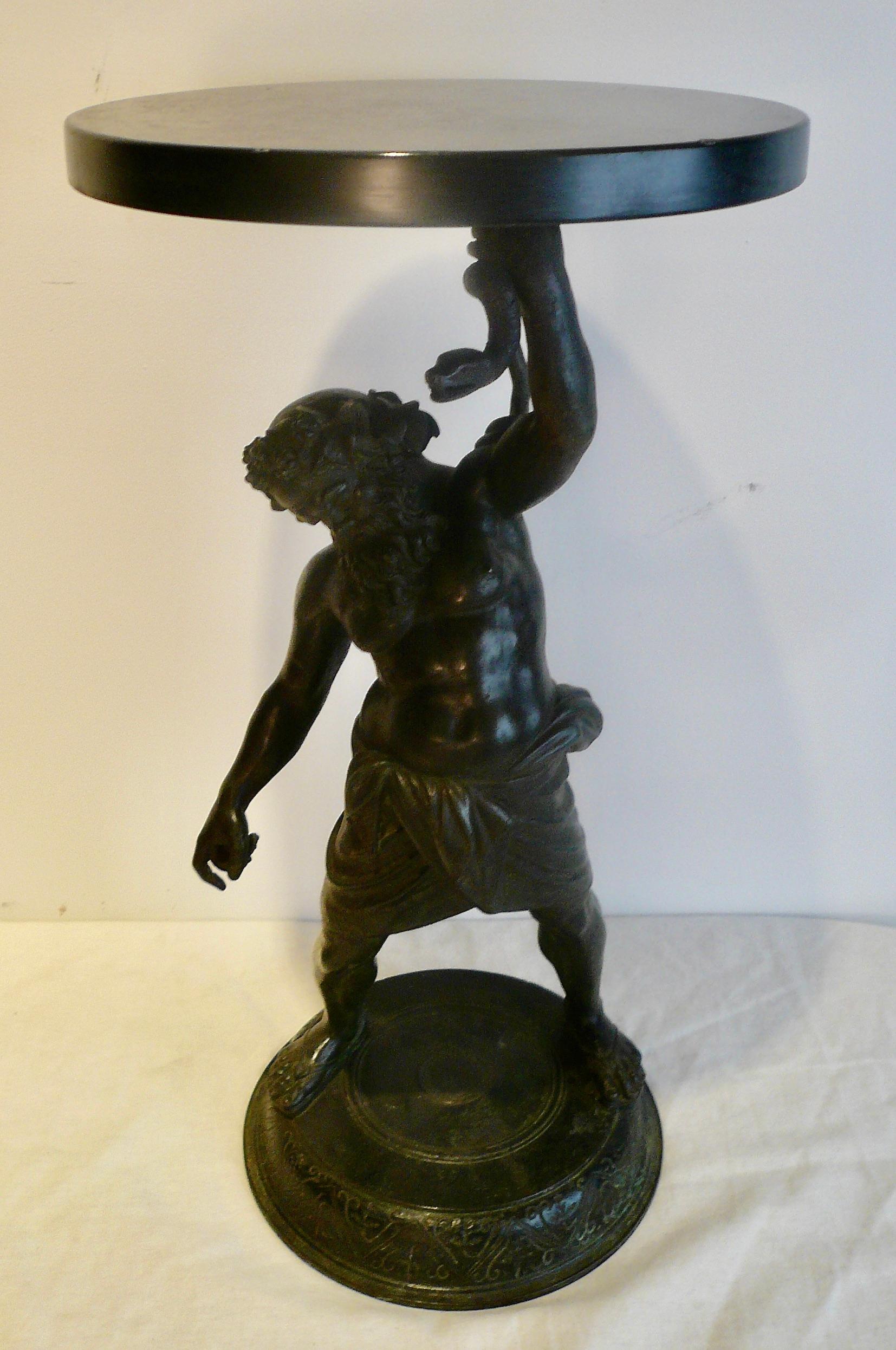 19th Century Italian Grand Tour Bronze Figure of Silenus, God of Wine For Sale 8