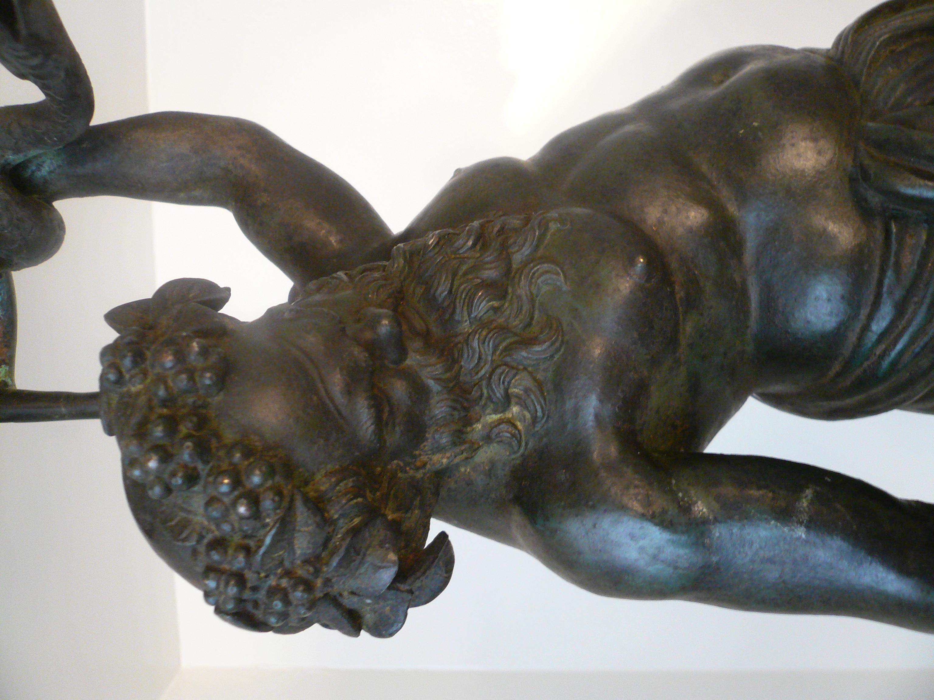 19th Century Italian Grand Tour Bronze Figure of Silenus, God of Wine For Sale 2