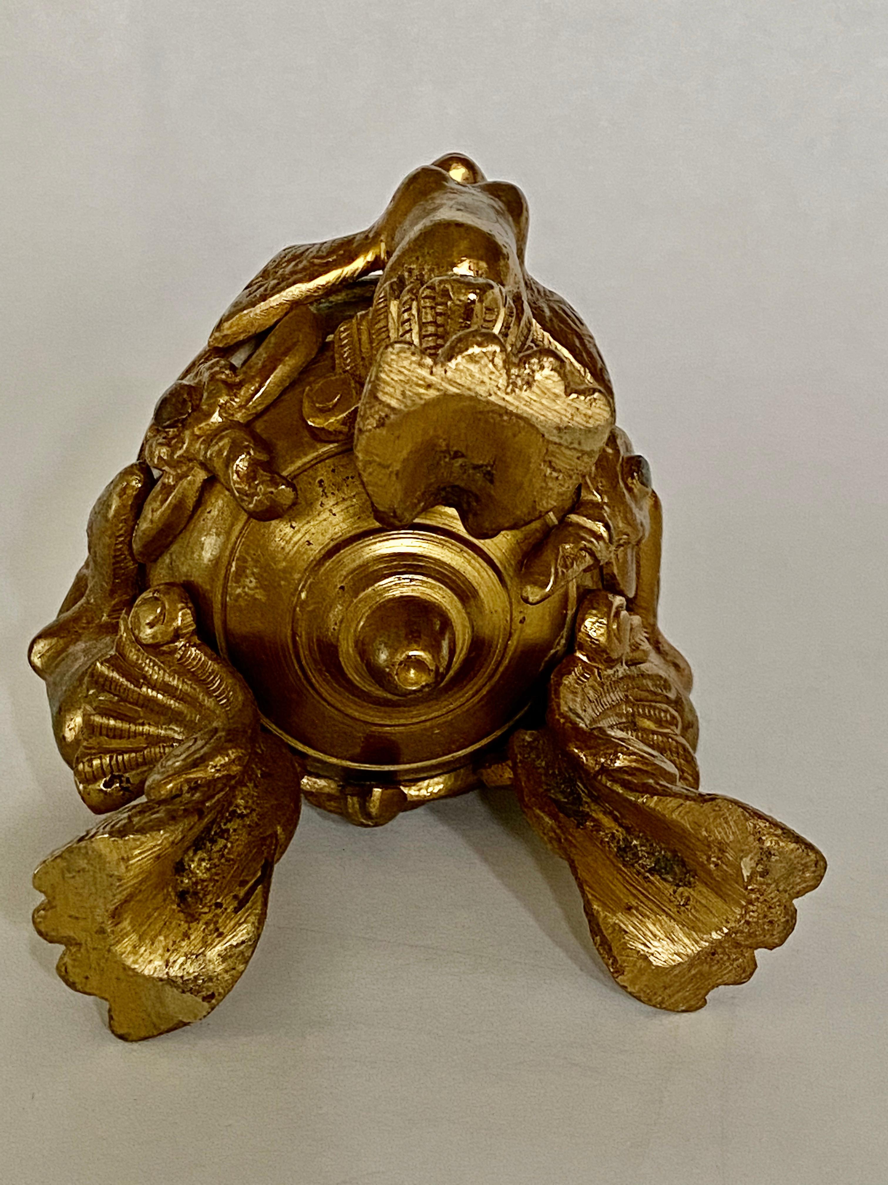 19th Century Italian Grand Tour Bronze Inkwell In Good Condition For Sale In Kensington, MD