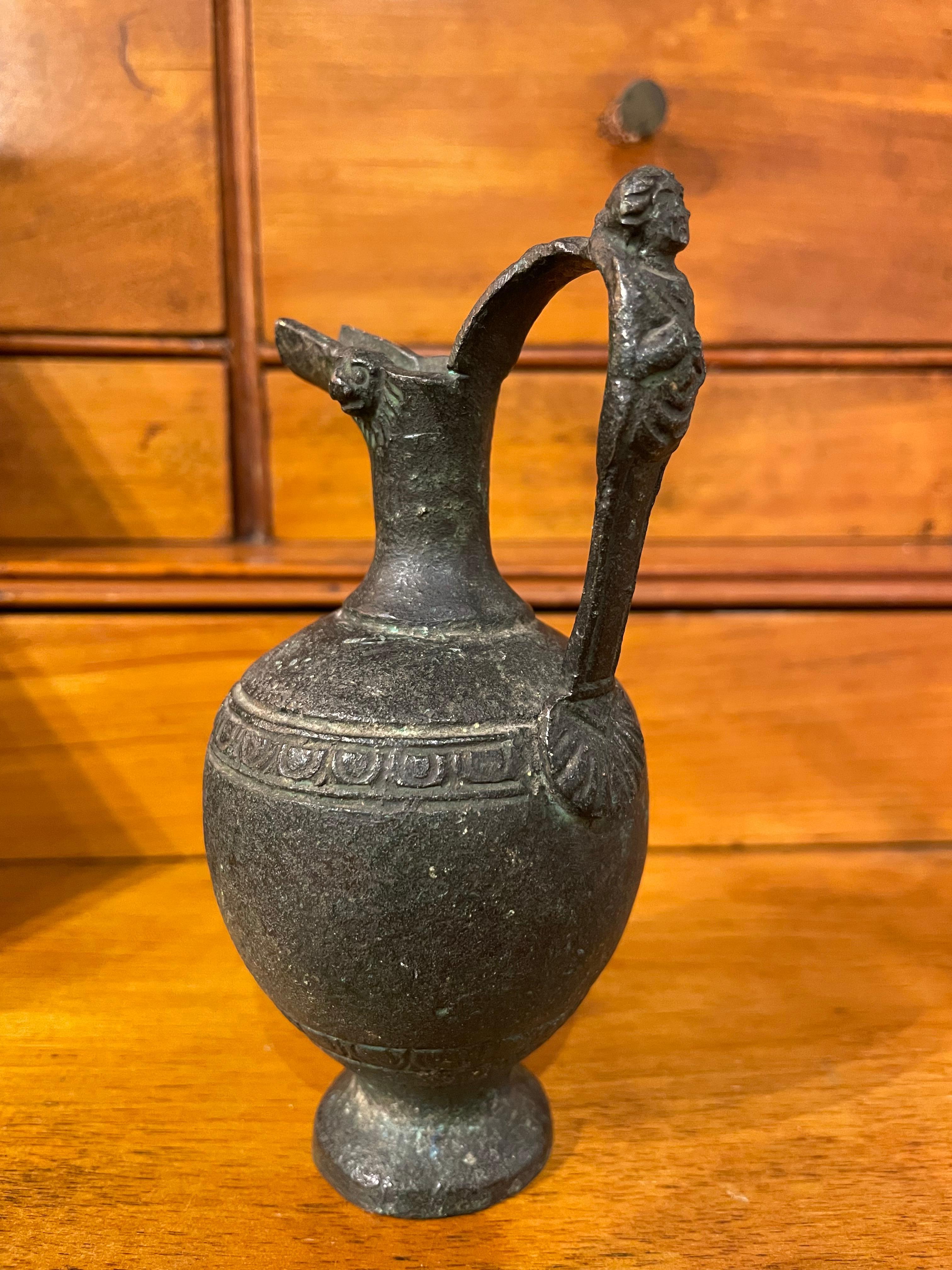 19th Century Italian Grand Tour Bronze of a Wine Vessel at 1stDibs