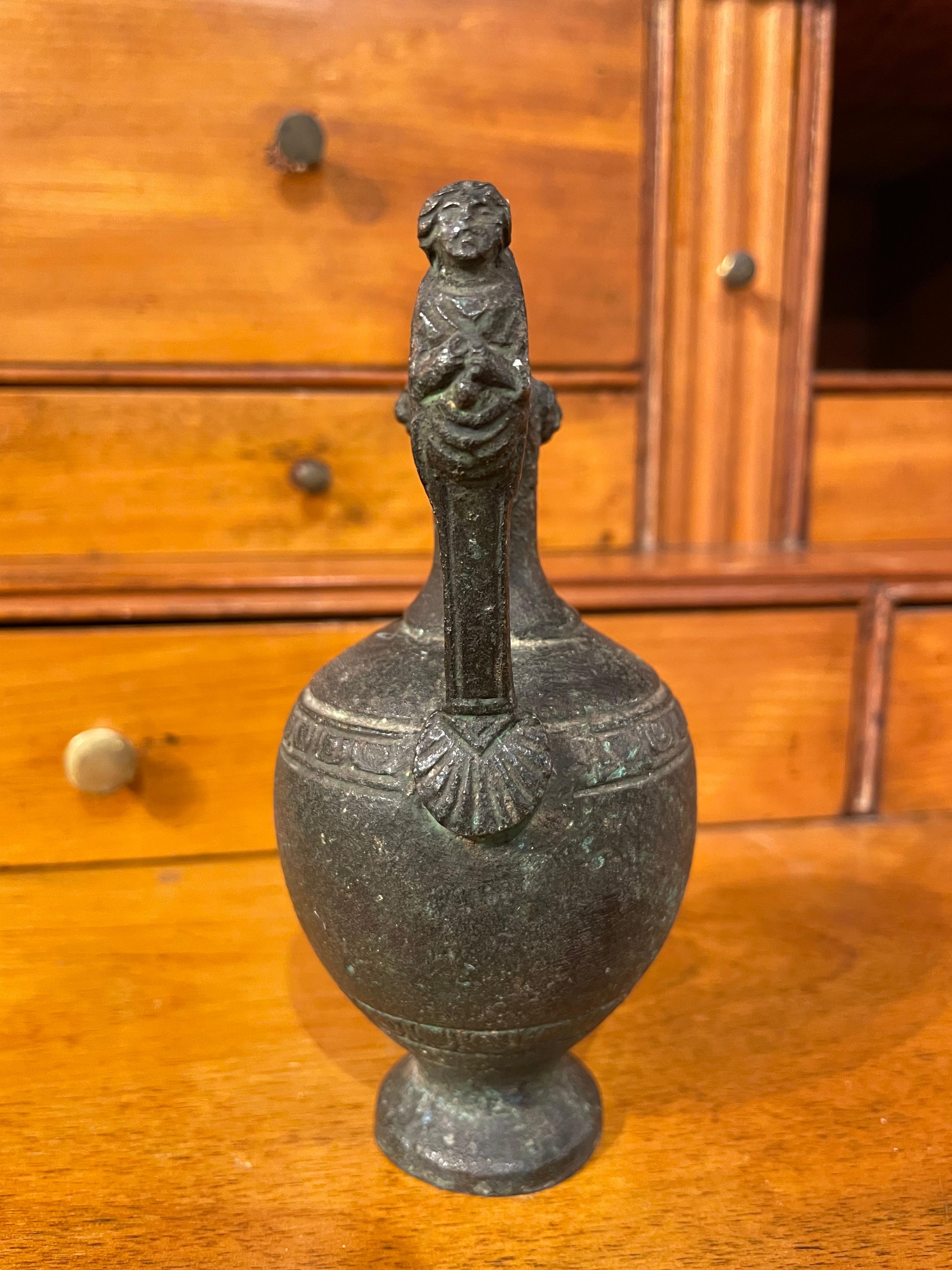 19th Century Italian Grand Tour Bronze of a Wine Vessel at 1stDibs