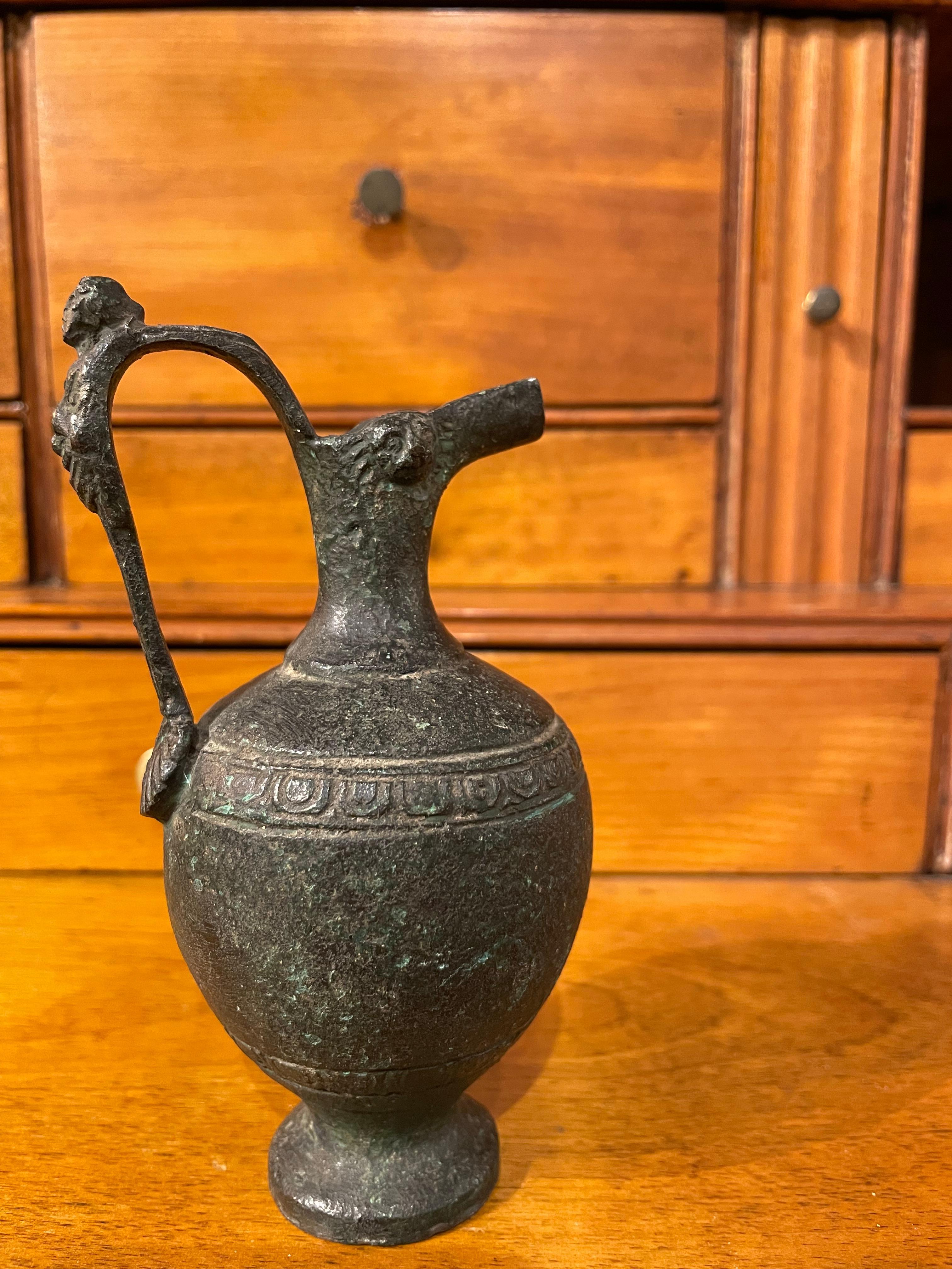 19th Century Italian Grand Tour Bronze of a Wine Vessel at 1stDibs