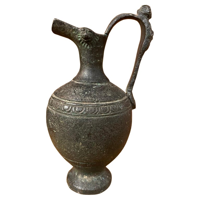 19th Century Italian Grand Tour Bronze of a Wine Vessel at 1stDibs