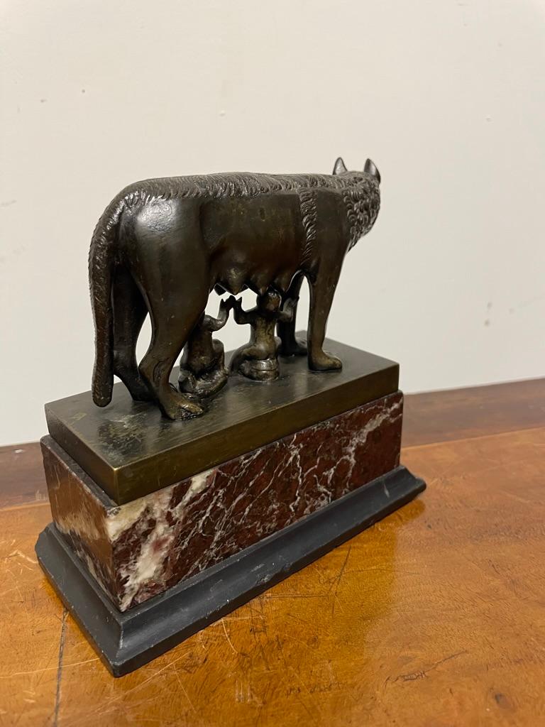 19th Century Italian Grand Tour Bronze of Romulus and Remus Founders of Rome 9