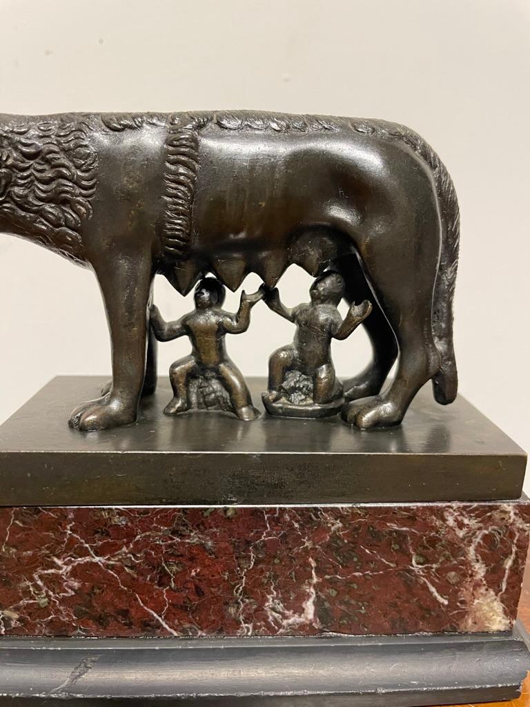 19th Century Italian Grand Tour Bronze of Romulus and Remus Founders of Rome For Sale 12