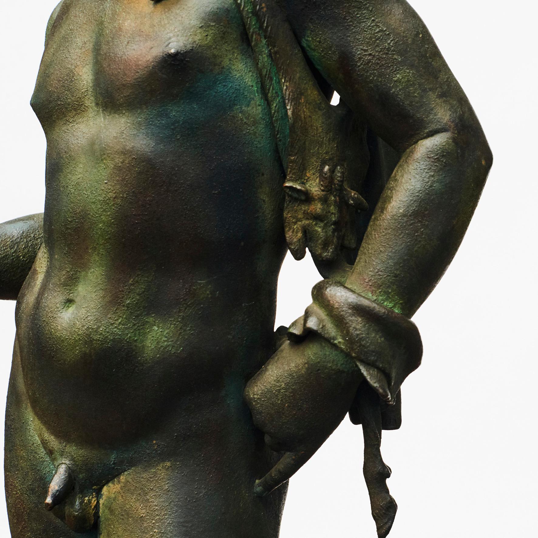 19th Century Italian Grand Tour Bronze Sculpture of Narcissus 8