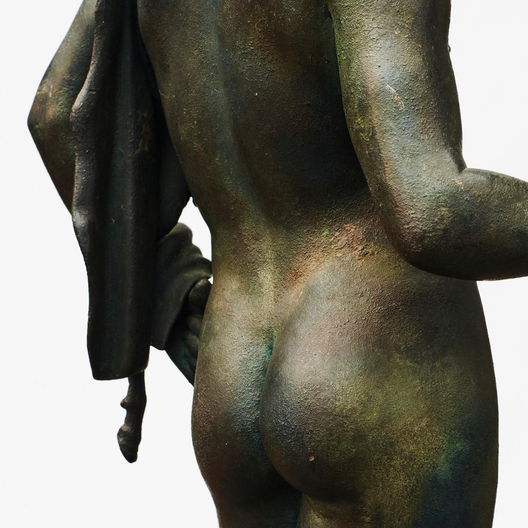 19th Century Italian Grand Tour Bronze Sculpture of Narcissus 9