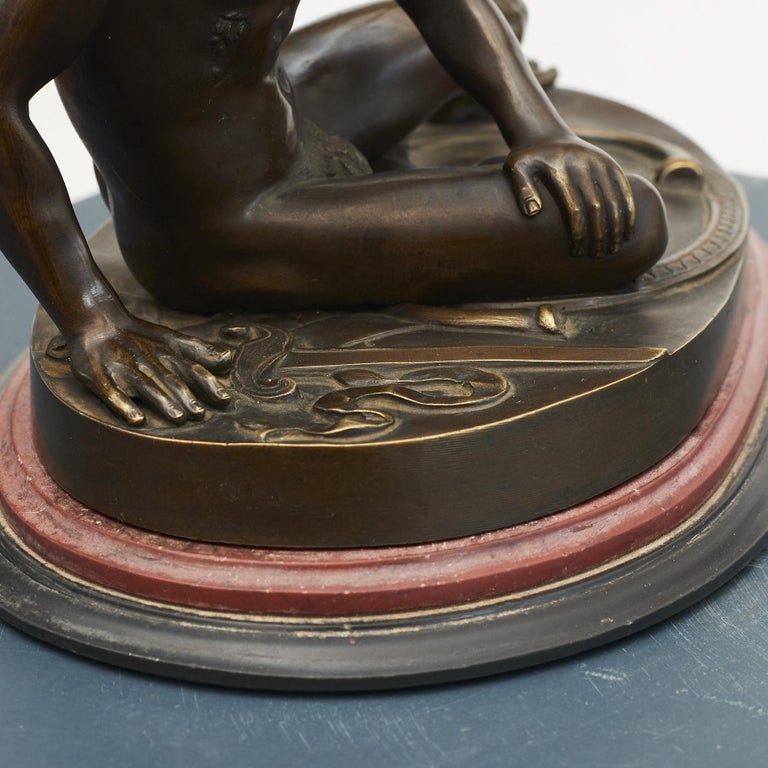 19th Century Italian Grand Tour' Bronze Sculpture of "The Dying Gaul