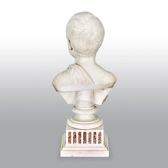 19th Century Italian Grand Tour Marble Bust of a Young Boy