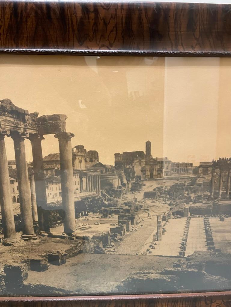 Italienische Grand Tour-Fotografie des römischen Forums aus dem 19. Jahrhundert (Holz) im Angebot