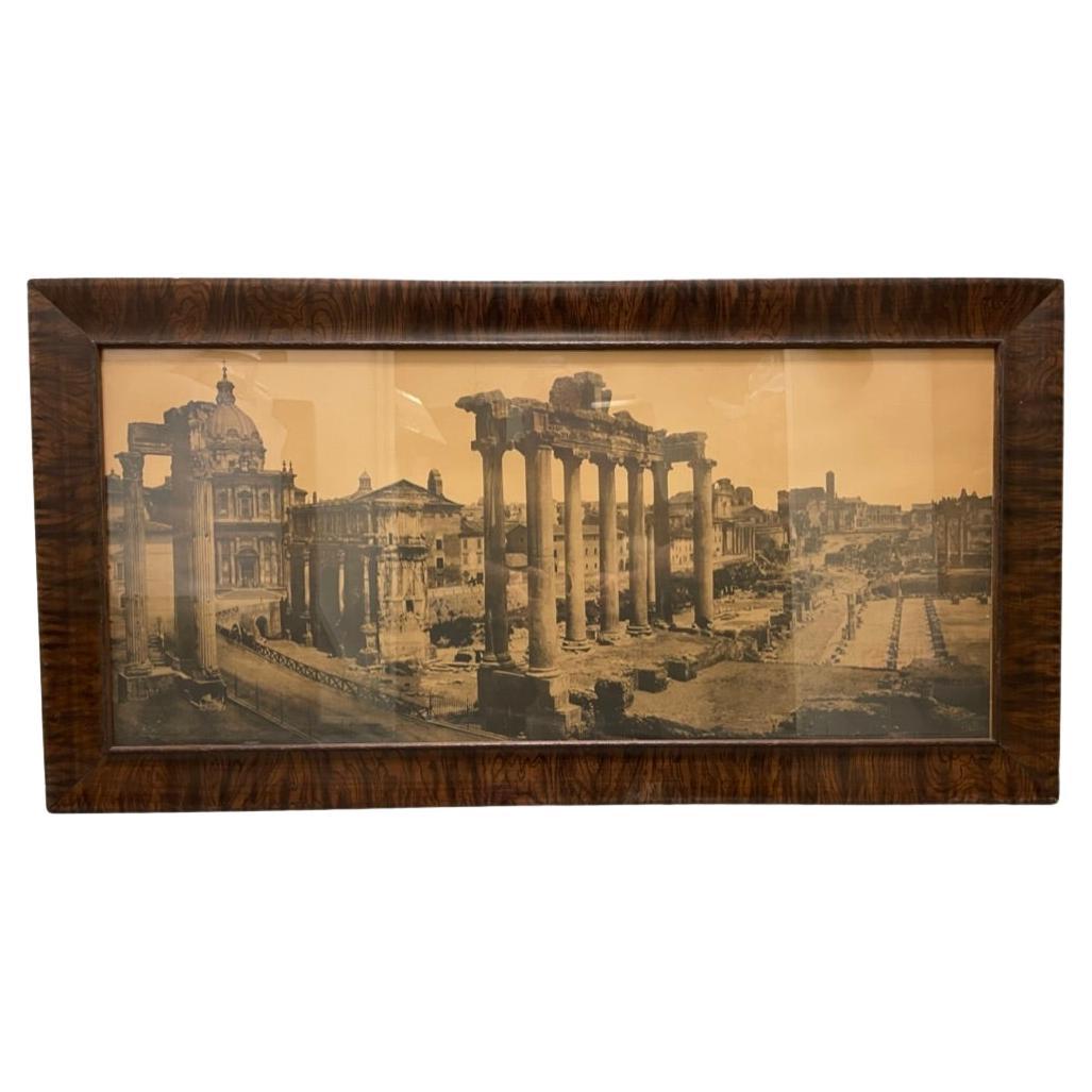 Photographie du Grand Tour italien du 19ème siècle du Forum romain
