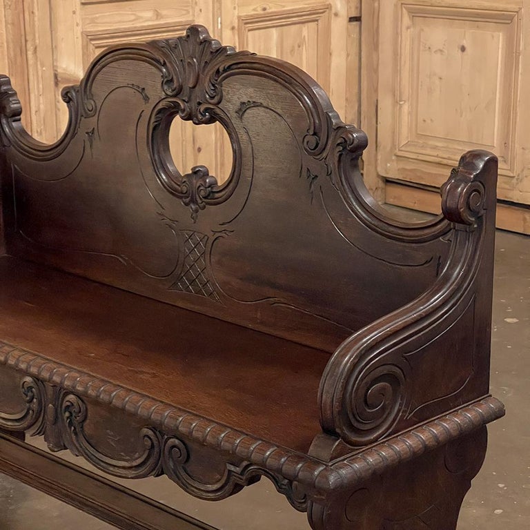 19th Century Italian Hall Bench For Sale 5