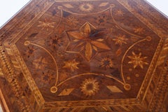 19th Century Italian Hexagonal Parquetry Table
