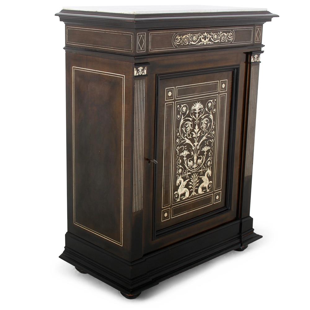 19th Century Italian Inlaid Cabinet In Good Condition In Vancouver, British Columbia