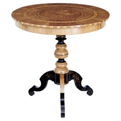 19th Century Italian Inlaid Sorrento Occasional Table