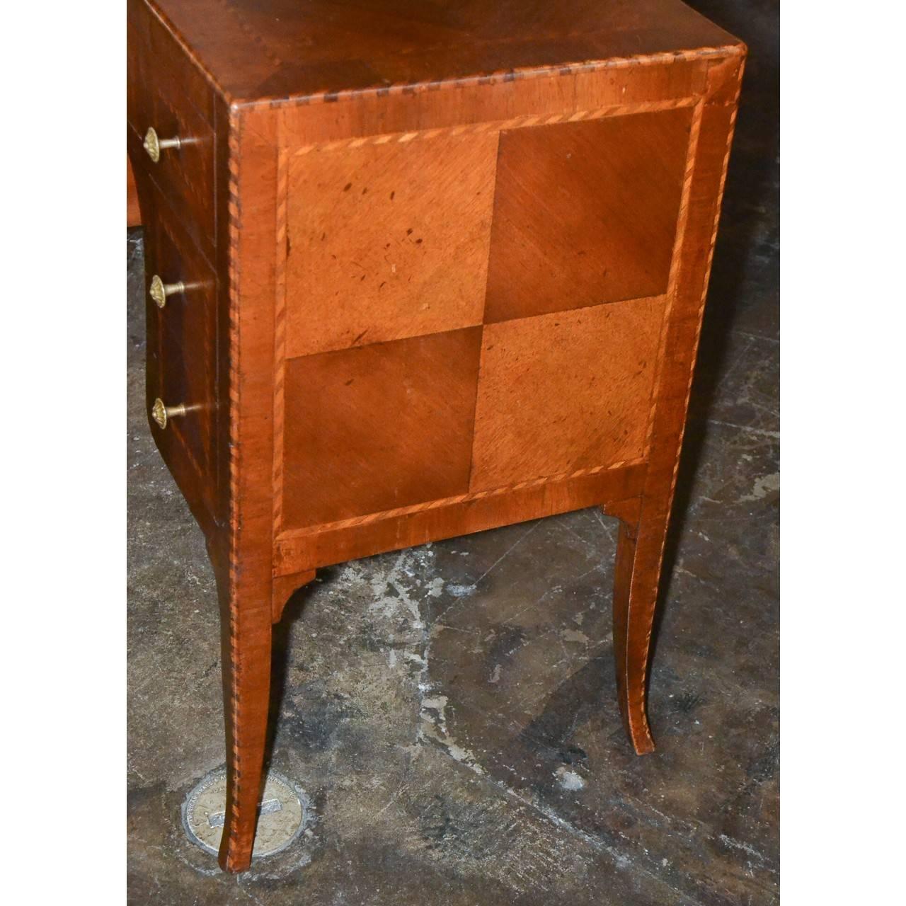 19th Century Italian Inlaid Vanity Table / Desk In Excellent Condition In Dallas, TX