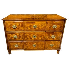 19th Century Italian Inlaid Walnut Commode