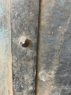 19th Century Italian Iron Safe  / Side Table / Nightstand