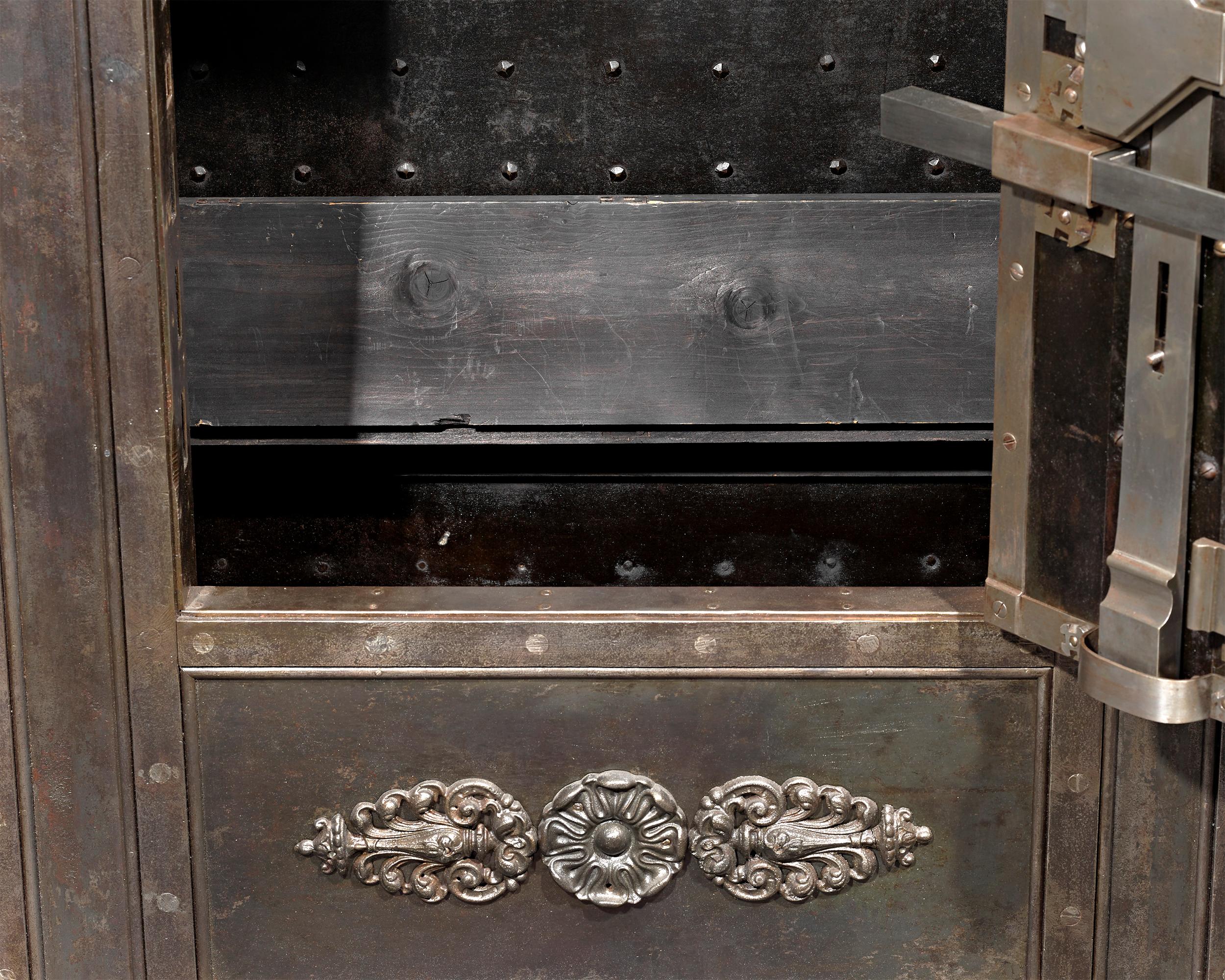 19th Century Italian Iron Safe 1