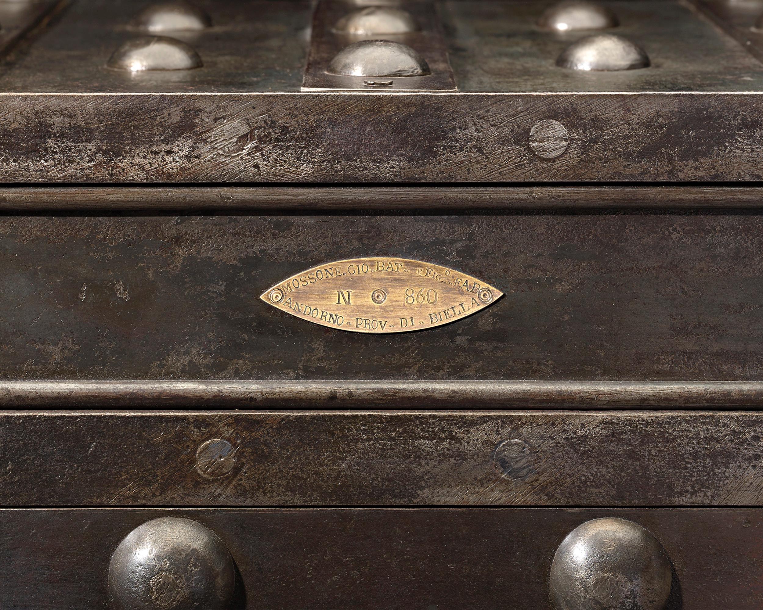 19th Century Italian Iron Safe 2
