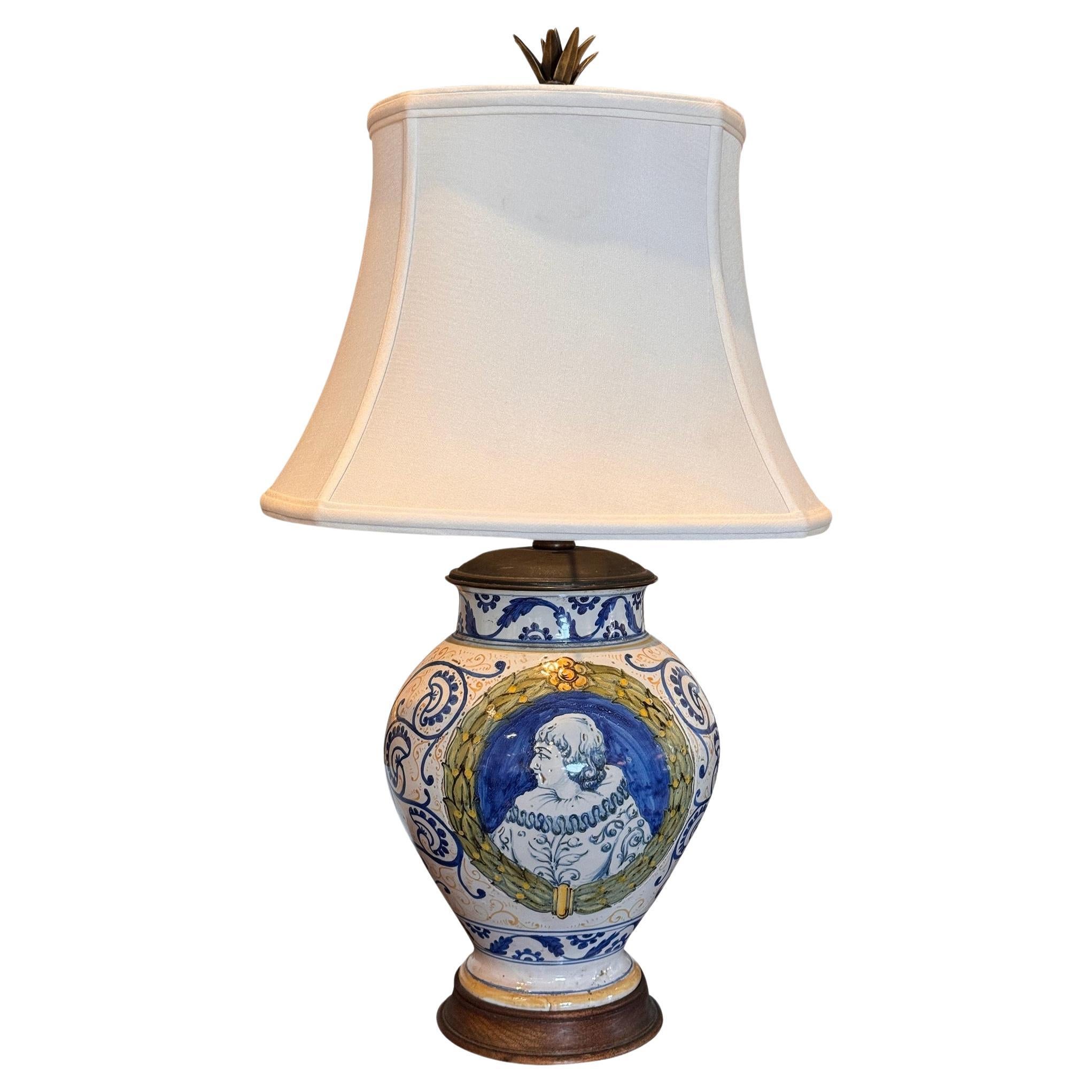 19th Century Italian Lamp For Sale
