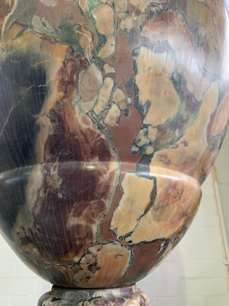 19th Century Italian Large Pair of Monumental Marble Urns For Sale at ...