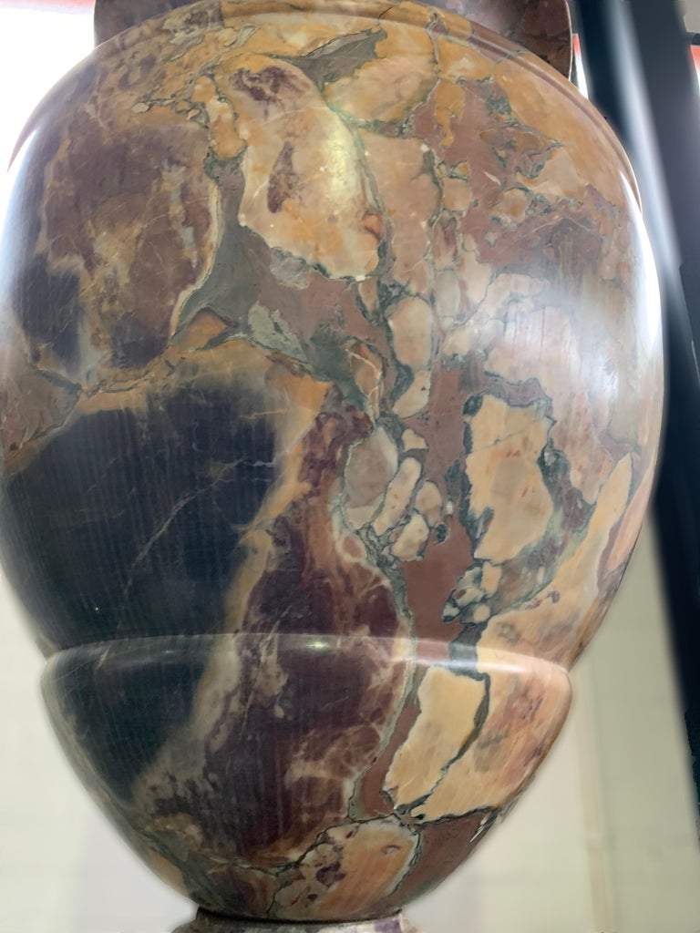 19th Century Italian Large Pair of Monumental Marble Urns For Sale at ...