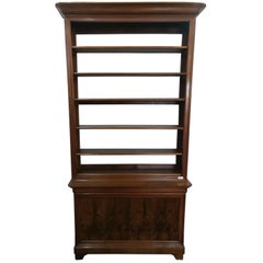 19th Century Italian Light Brown Walnut Bookcase